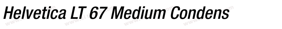 Helvetica LT 67 Medium Condensed字体转换